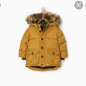 zara kids down jacket